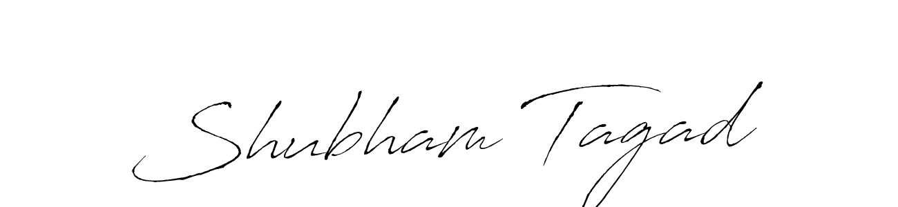 Design your own signature with our free online signature maker. With this signature software, you can create a handwritten (Antro_Vectra) signature for name Shubham Tagad. Shubham Tagad signature style 6 images and pictures png