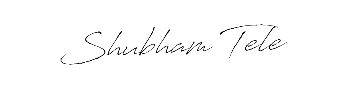 Use a signature maker to create a handwritten signature online. With this signature software, you can design (Antro_Vectra) your own signature for name Shubham Tele. Shubham Tele signature style 6 images and pictures png