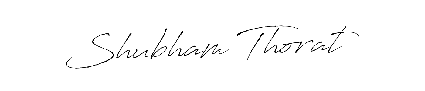 How to make Shubham Thorat name signature. Use Antro_Vectra style for creating short signs online. This is the latest handwritten sign. Shubham Thorat signature style 6 images and pictures png
