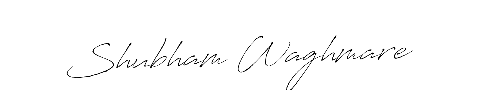 How to make Shubham Waghmare name signature. Use Antro_Vectra style for creating short signs online. This is the latest handwritten sign. Shubham Waghmare signature style 6 images and pictures png