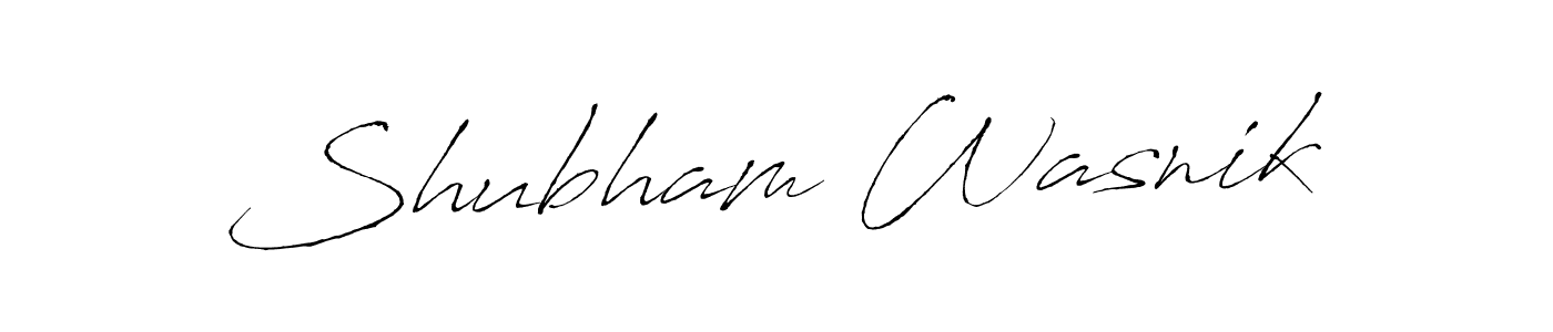 Create a beautiful signature design for name Shubham Wasnik. With this signature (Antro_Vectra) fonts, you can make a handwritten signature for free. Shubham Wasnik signature style 6 images and pictures png