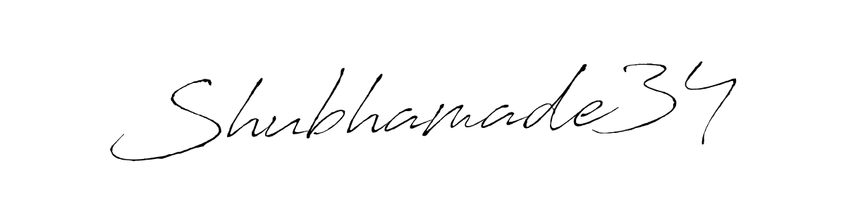 Similarly Antro_Vectra is the best handwritten signature design. Signature creator online .You can use it as an online autograph creator for name Shubhamade34. Shubhamade34 signature style 6 images and pictures png