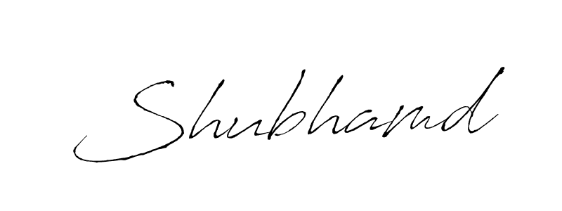 Design your own signature with our free online signature maker. With this signature software, you can create a handwritten (Antro_Vectra) signature for name Shubhamd. Shubhamd signature style 6 images and pictures png