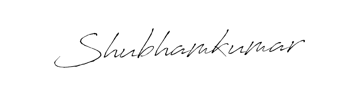 Design your own signature with our free online signature maker. With this signature software, you can create a handwritten (Antro_Vectra) signature for name Shubhamkumar. Shubhamkumar signature style 6 images and pictures png