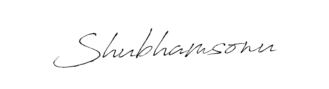 Also we have Shubhamsonu name is the best signature style. Create professional handwritten signature collection using Antro_Vectra autograph style. Shubhamsonu signature style 6 images and pictures png