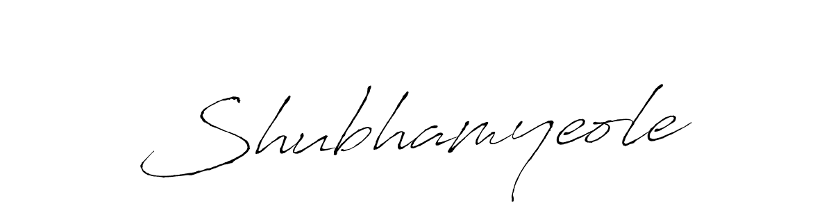 How to make Shubhamyeole signature? Antro_Vectra is a professional autograph style. Create handwritten signature for Shubhamyeole name. Shubhamyeole signature style 6 images and pictures png