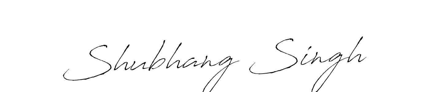 Shubhang Singh stylish signature style. Best Handwritten Sign (Antro_Vectra) for my name. Handwritten Signature Collection Ideas for my name Shubhang Singh. Shubhang Singh signature style 6 images and pictures png