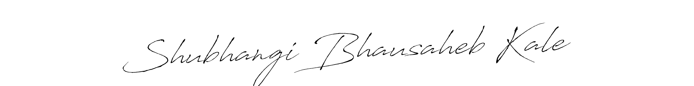 How to make Shubhangi Bhausaheb Kale name signature. Use Antro_Vectra style for creating short signs online. This is the latest handwritten sign. Shubhangi Bhausaheb Kale signature style 6 images and pictures png