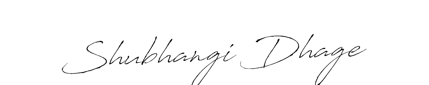 Create a beautiful signature design for name Shubhangi Dhage. With this signature (Antro_Vectra) fonts, you can make a handwritten signature for free. Shubhangi Dhage signature style 6 images and pictures png