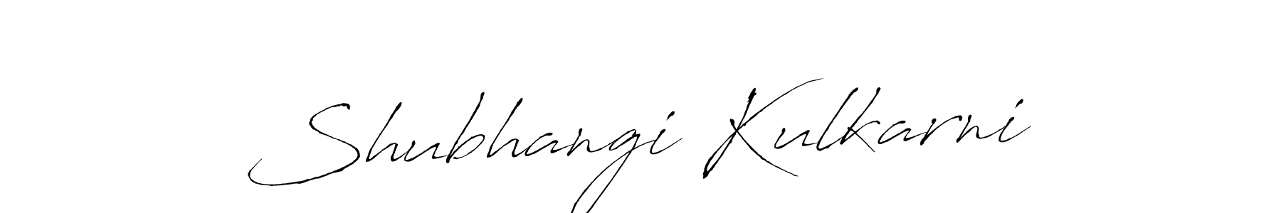Antro_Vectra is a professional signature style that is perfect for those who want to add a touch of class to their signature. It is also a great choice for those who want to make their signature more unique. Get Shubhangi Kulkarni name to fancy signature for free. Shubhangi Kulkarni signature style 6 images and pictures png