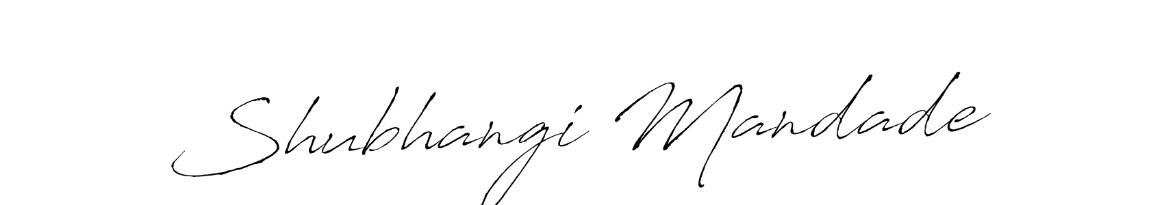 Also we have Shubhangi Mandade name is the best signature style. Create professional handwritten signature collection using Antro_Vectra autograph style. Shubhangi Mandade signature style 6 images and pictures png