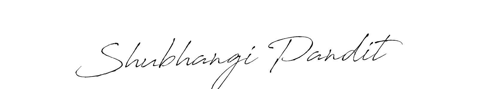 Make a beautiful signature design for name Shubhangi Pandit. With this signature (Antro_Vectra) style, you can create a handwritten signature for free. Shubhangi Pandit signature style 6 images and pictures png