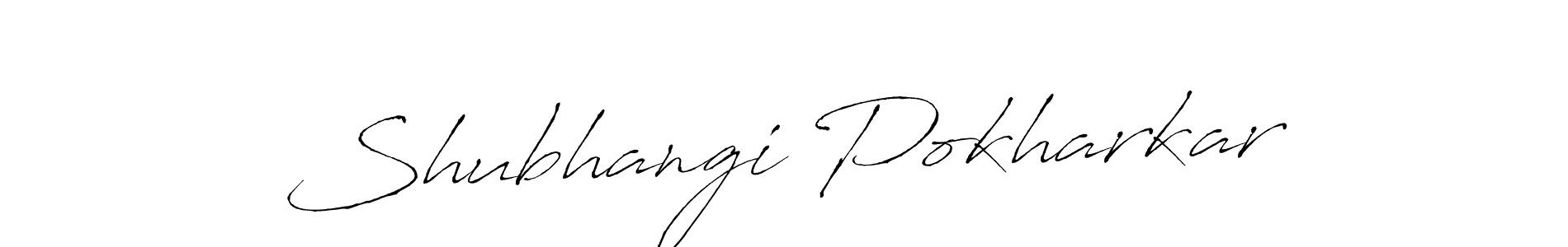 Make a beautiful signature design for name Shubhangi Pokharkar. With this signature (Antro_Vectra) style, you can create a handwritten signature for free. Shubhangi Pokharkar signature style 6 images and pictures png