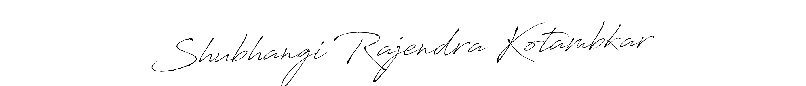 How to make Shubhangi Rajendra Kotambkar name signature. Use Antro_Vectra style for creating short signs online. This is the latest handwritten sign. Shubhangi Rajendra Kotambkar signature style 6 images and pictures png