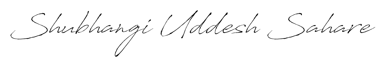 An effortless, minimalist signature concept for Shubhangi Uddesh Sahare using Antro_Vectra design. Clean lines that look great on any document. Shubhangi Uddesh Sahare signature style 6 images and pictures png