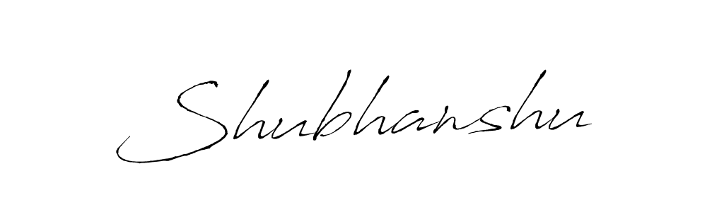 Make a beautiful signature design for name Shubhanshu. With this signature (Antro_Vectra) style, you can create a handwritten signature for free. Shubhanshu signature style 6 images and pictures png