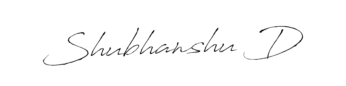 Antro_Vectra is a professional signature style that is perfect for those who want to add a touch of class to their signature. It is also a great choice for those who want to make their signature more unique. Get Shubhanshu D name to fancy signature for free. Shubhanshu D signature style 6 images and pictures png