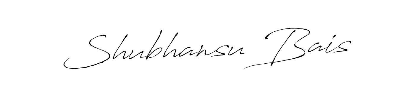 How to make Shubhansu Bais signature? Antro_Vectra is a professional autograph style. Create handwritten signature for Shubhansu Bais name. Shubhansu Bais signature style 6 images and pictures png