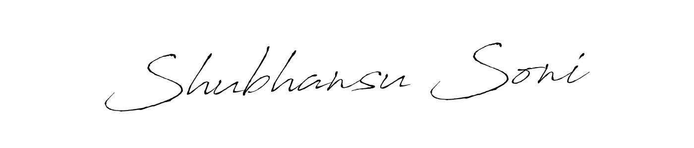 Once you've used our free online signature maker to create your best signature Antro_Vectra style, it's time to enjoy all of the benefits that Shubhansu Soni name signing documents. Shubhansu Soni signature style 6 images and pictures png
