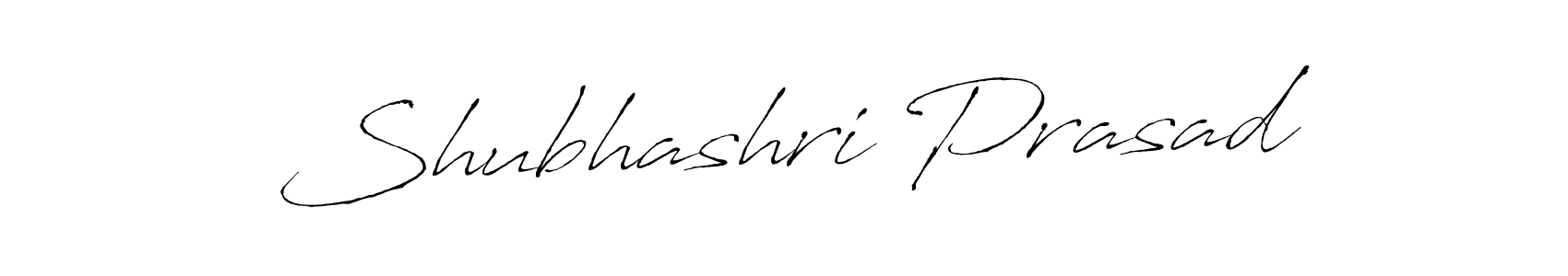 How to make Shubhashri Prasad name signature. Use Antro_Vectra style for creating short signs online. This is the latest handwritten sign. Shubhashri Prasad signature style 6 images and pictures png
