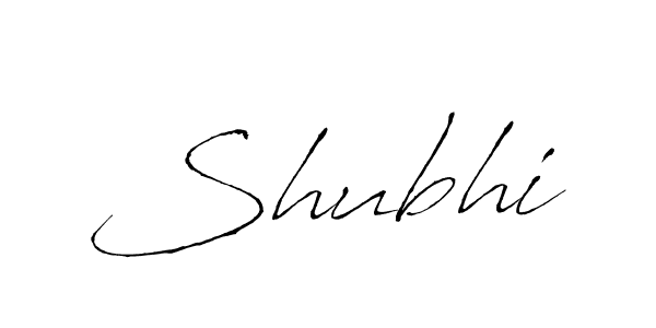Design your own signature with our free online signature maker. With this signature software, you can create a handwritten (Antro_Vectra) signature for name Shubhi. Shubhi signature style 6 images and pictures png