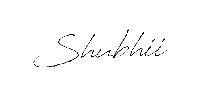 Use a signature maker to create a handwritten signature online. With this signature software, you can design (Antro_Vectra) your own signature for name Shubhii. Shubhii signature style 6 images and pictures png