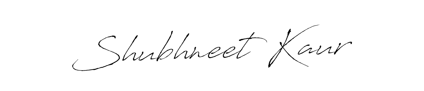 Make a beautiful signature design for name Shubhneet Kaur. With this signature (Antro_Vectra) style, you can create a handwritten signature for free. Shubhneet Kaur signature style 6 images and pictures png