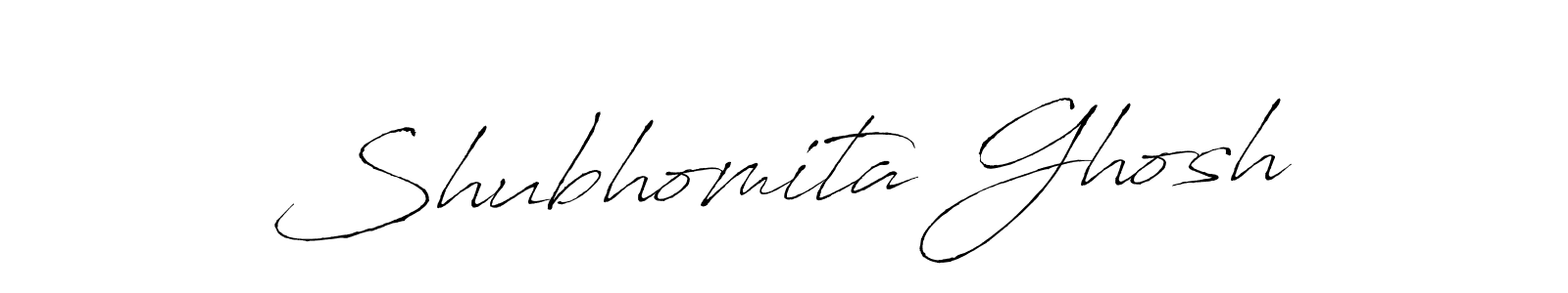 How to make Shubhomita Ghosh name signature. Use Antro_Vectra style for creating short signs online. This is the latest handwritten sign. Shubhomita Ghosh signature style 6 images and pictures png