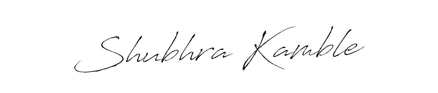 How to make Shubhra Kamble name signature. Use Antro_Vectra style for creating short signs online. This is the latest handwritten sign. Shubhra Kamble signature style 6 images and pictures png