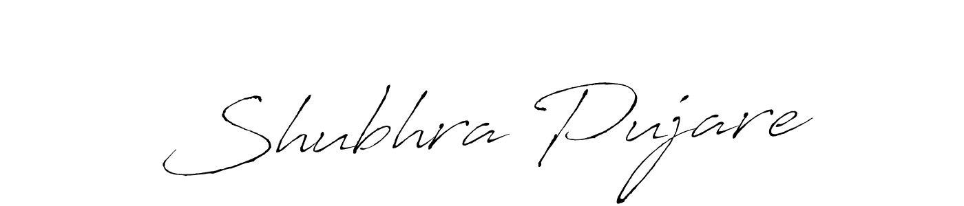 Antro_Vectra is a professional signature style that is perfect for those who want to add a touch of class to their signature. It is also a great choice for those who want to make their signature more unique. Get Shubhra Pujare name to fancy signature for free. Shubhra Pujare signature style 6 images and pictures png