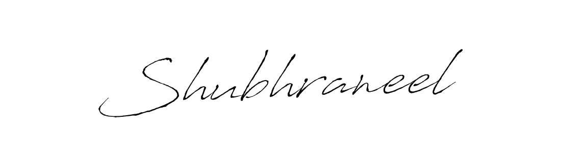 Design your own signature with our free online signature maker. With this signature software, you can create a handwritten (Antro_Vectra) signature for name Shubhraneel. Shubhraneel signature style 6 images and pictures png