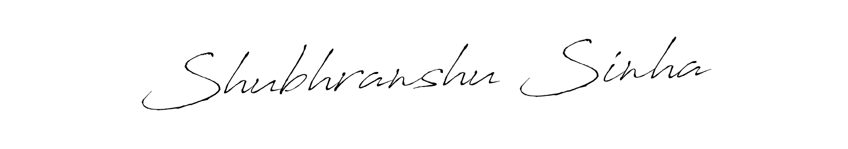 Create a beautiful signature design for name Shubhranshu Sinha. With this signature (Antro_Vectra) fonts, you can make a handwritten signature for free. Shubhranshu Sinha signature style 6 images and pictures png