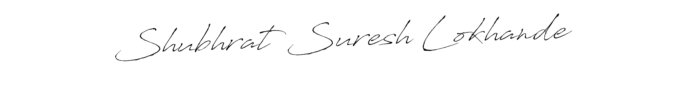 Design your own signature with our free online signature maker. With this signature software, you can create a handwritten (Antro_Vectra) signature for name Shubhrat Suresh Lokhande. Shubhrat Suresh Lokhande signature style 6 images and pictures png