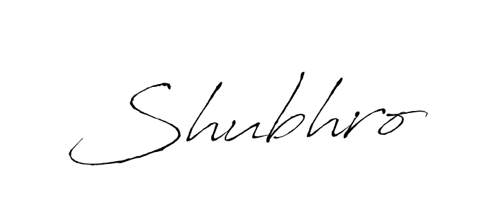 Make a beautiful signature design for name Shubhro. With this signature (Antro_Vectra) style, you can create a handwritten signature for free. Shubhro signature style 6 images and pictures png