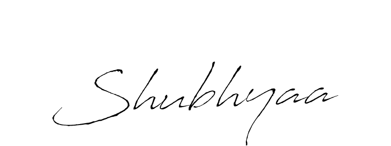 How to make Shubhyaa name signature. Use Antro_Vectra style for creating short signs online. This is the latest handwritten sign. Shubhyaa signature style 6 images and pictures png