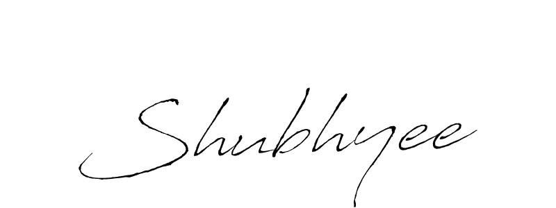 Design your own signature with our free online signature maker. With this signature software, you can create a handwritten (Antro_Vectra) signature for name Shubhyee. Shubhyee signature style 6 images and pictures png