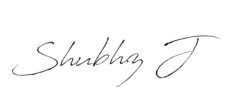 Design your own signature with our free online signature maker. With this signature software, you can create a handwritten (Antro_Vectra) signature for name Shubhz J. Shubhz J signature style 6 images and pictures png