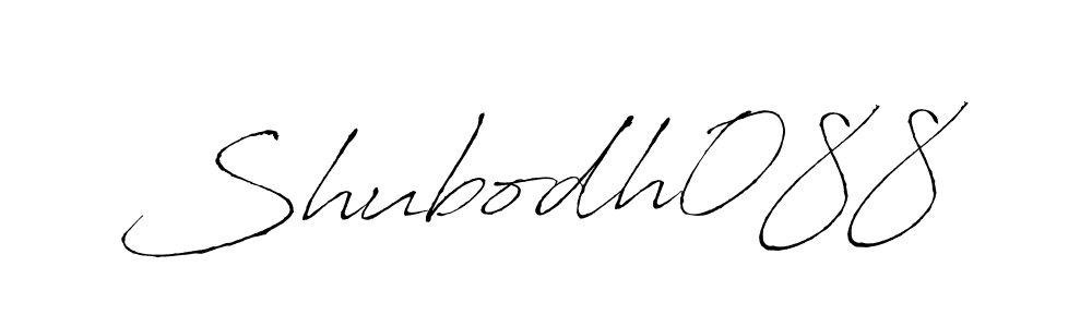 The best way (Antro_Vectra) to make a short signature is to pick only two or three words in your name. The name Shubodh088 include a total of six letters. For converting this name. Shubodh088 signature style 6 images and pictures png