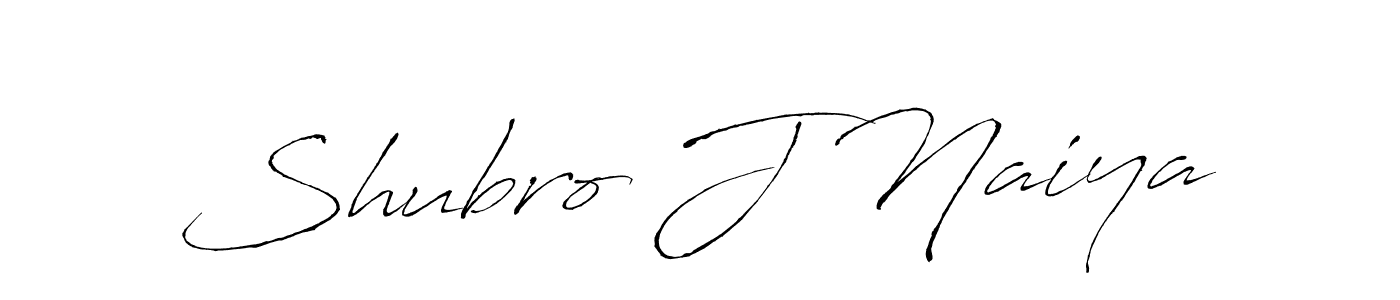 Make a beautiful signature design for name Shubro J Naiya. With this signature (Antro_Vectra) style, you can create a handwritten signature for free. Shubro J Naiya signature style 6 images and pictures png