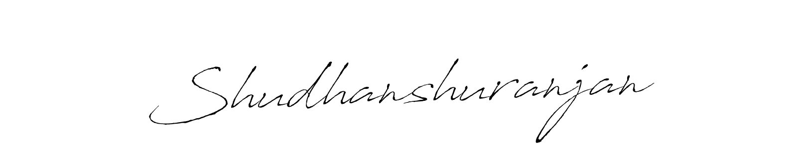 How to make Shudhanshuranjan name signature. Use Antro_Vectra style for creating short signs online. This is the latest handwritten sign. Shudhanshuranjan signature style 6 images and pictures png