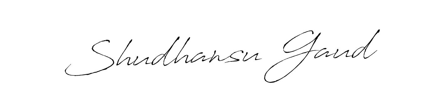 Also we have Shudhansu Gaud name is the best signature style. Create professional handwritten signature collection using Antro_Vectra autograph style. Shudhansu Gaud signature style 6 images and pictures png