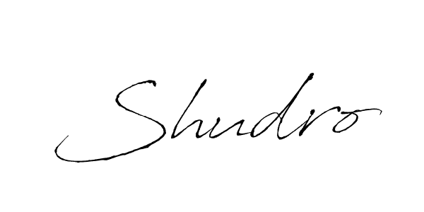 Make a beautiful signature design for name Shudro. With this signature (Antro_Vectra) style, you can create a handwritten signature for free. Shudro signature style 6 images and pictures png