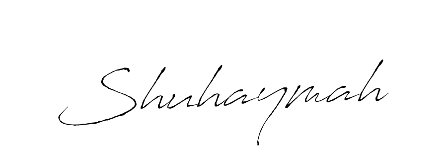 Create a beautiful signature design for name Shuhaymah. With this signature (Antro_Vectra) fonts, you can make a handwritten signature for free. Shuhaymah signature style 6 images and pictures png