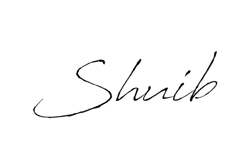 Design your own signature with our free online signature maker. With this signature software, you can create a handwritten (Antro_Vectra) signature for name Shuib. Shuib signature style 6 images and pictures png