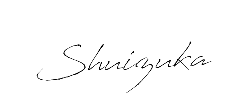 Make a beautiful signature design for name Shuizuka. With this signature (Antro_Vectra) style, you can create a handwritten signature for free. Shuizuka signature style 6 images and pictures png