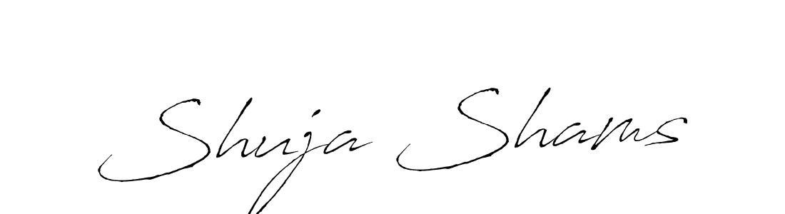 Design your own signature with our free online signature maker. With this signature software, you can create a handwritten (Antro_Vectra) signature for name Shuja Shams. Shuja Shams signature style 6 images and pictures png