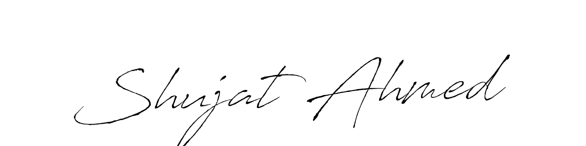 Make a beautiful signature design for name Shujat Ahmed. With this signature (Antro_Vectra) style, you can create a handwritten signature for free. Shujat Ahmed signature style 6 images and pictures png