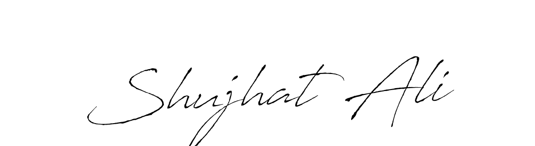 The best way (Antro_Vectra) to make a short signature is to pick only two or three words in your name. The name Shujhat Ali include a total of six letters. For converting this name. Shujhat Ali signature style 6 images and pictures png