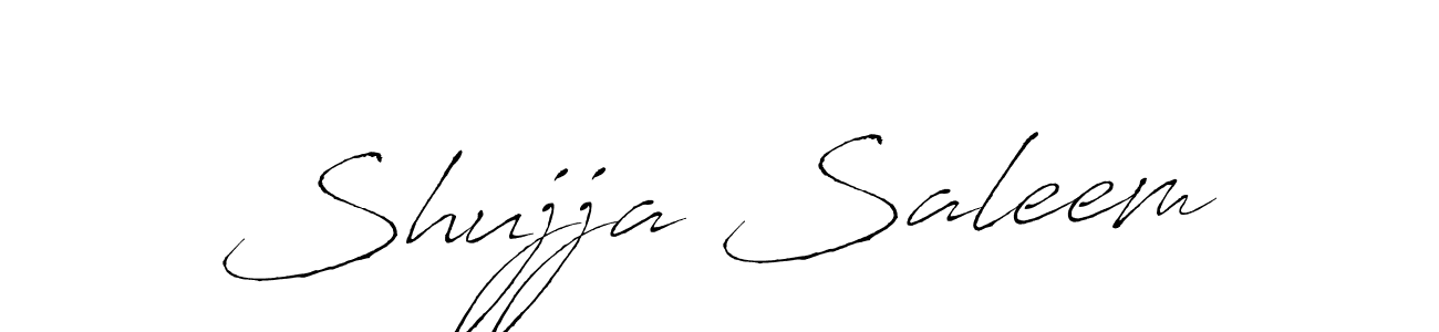 How to make Shujja Saleem signature? Antro_Vectra is a professional autograph style. Create handwritten signature for Shujja Saleem name. Shujja Saleem signature style 6 images and pictures png