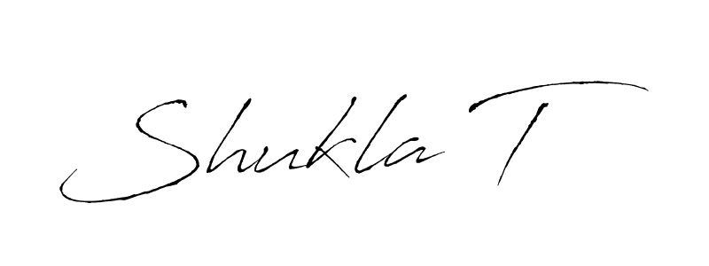 Create a beautiful signature design for name Shukla T. With this signature (Antro_Vectra) fonts, you can make a handwritten signature for free. Shukla T signature style 6 images and pictures png